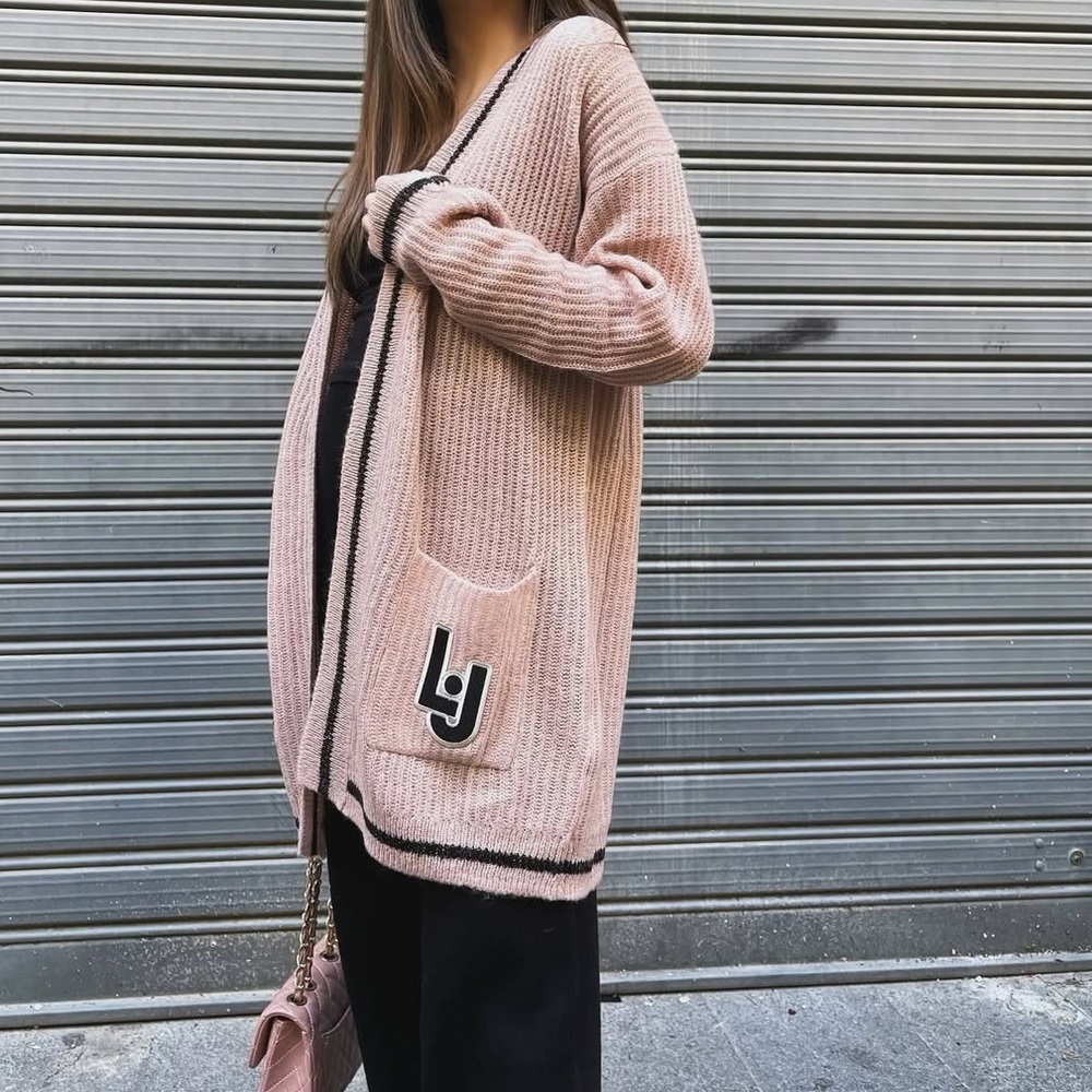 Women's Pink Cardigan Sweater
